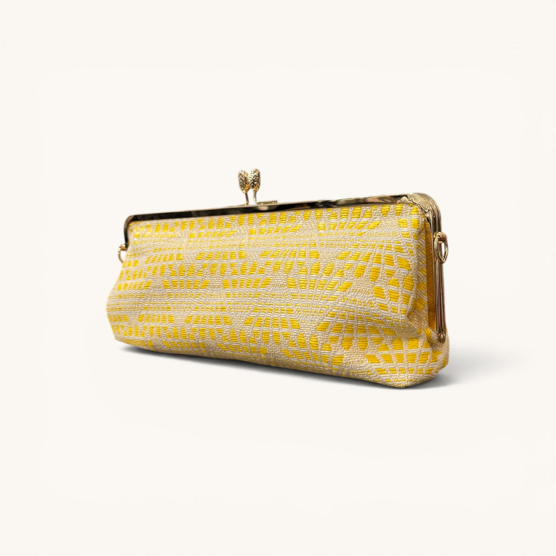 Clutch alargado mantequilla