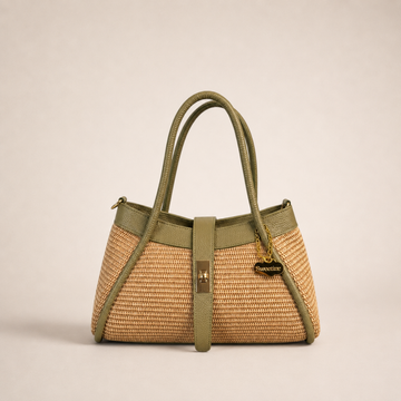 Bolso mano midi Góndola Verde