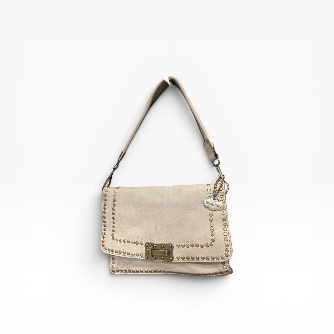 Bandolera lisa Cadiz beige