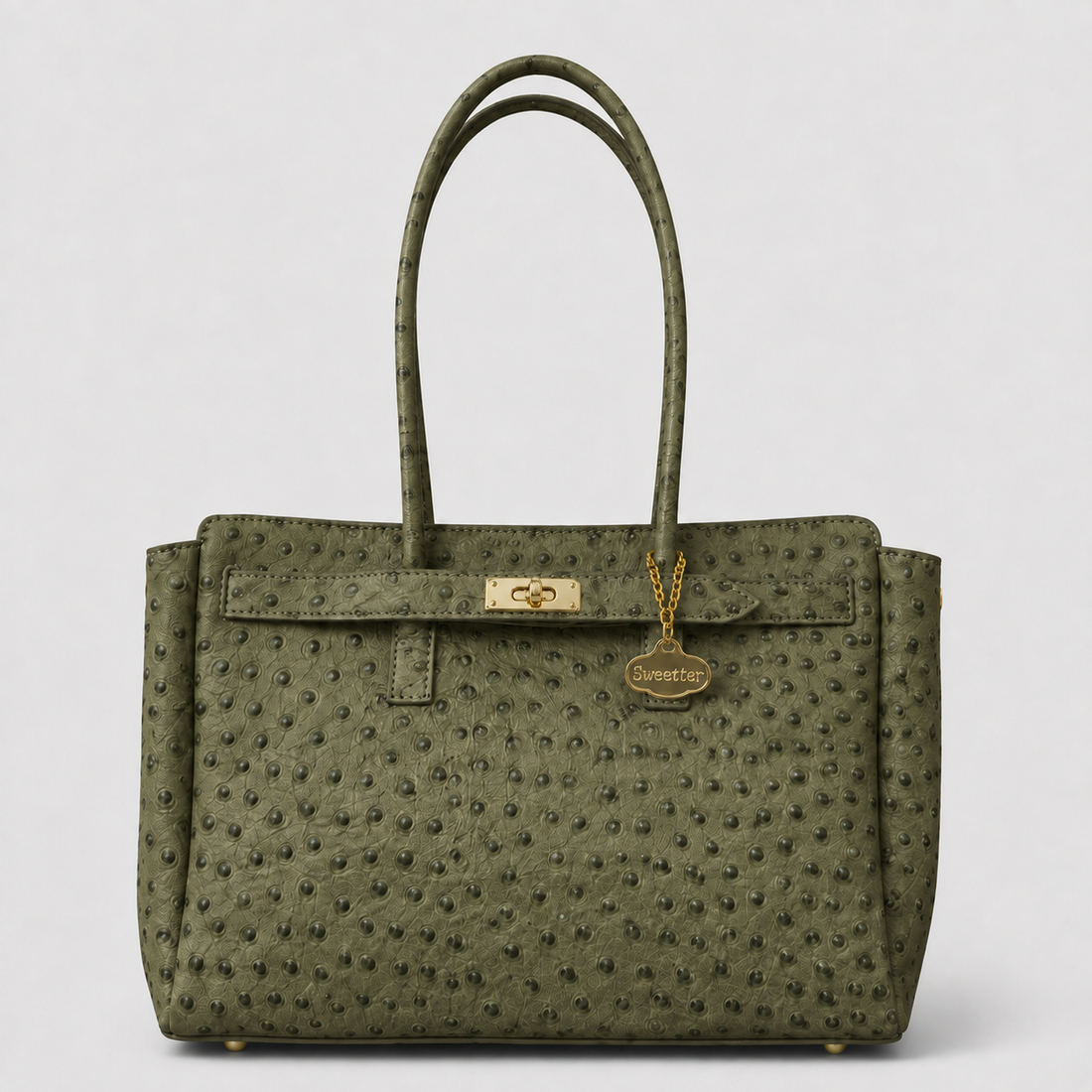 Tote Avestruz verde