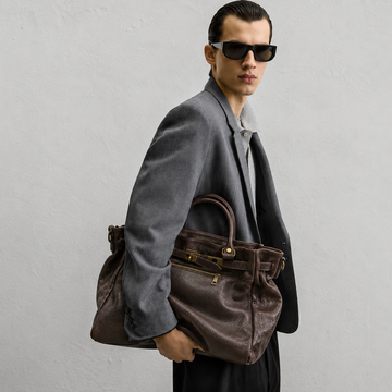 Handbag cremallera Burdeos hombre