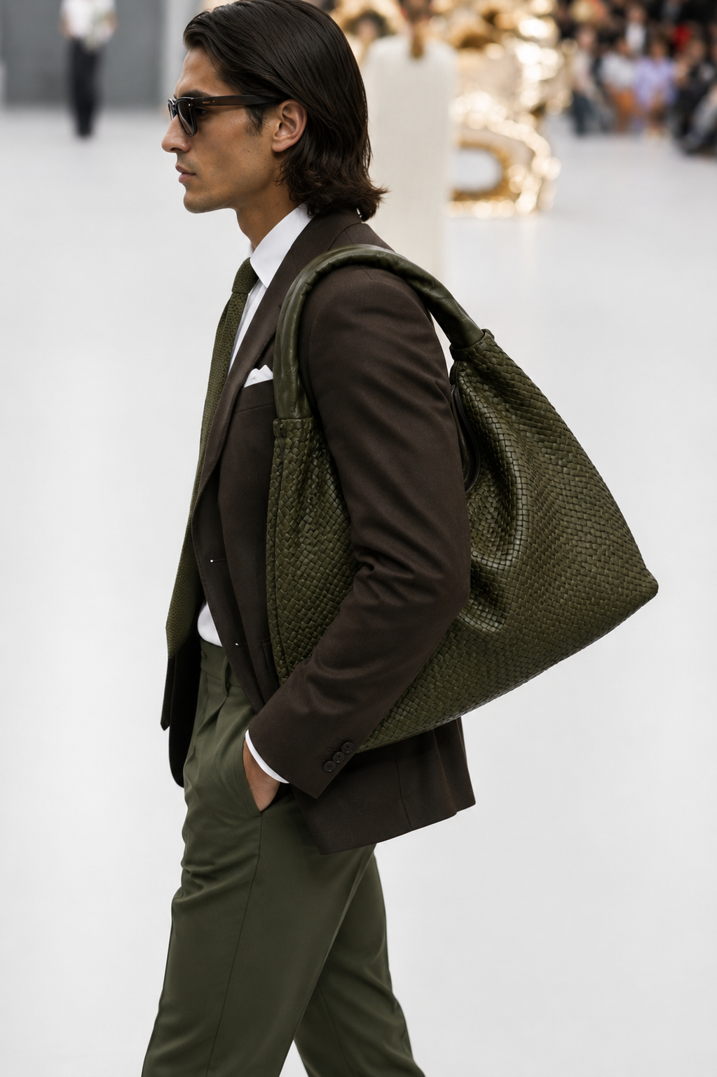 Bolso  Acacia verde hombre
