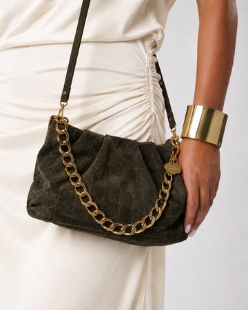 Elegance Pouch  verde  ante print