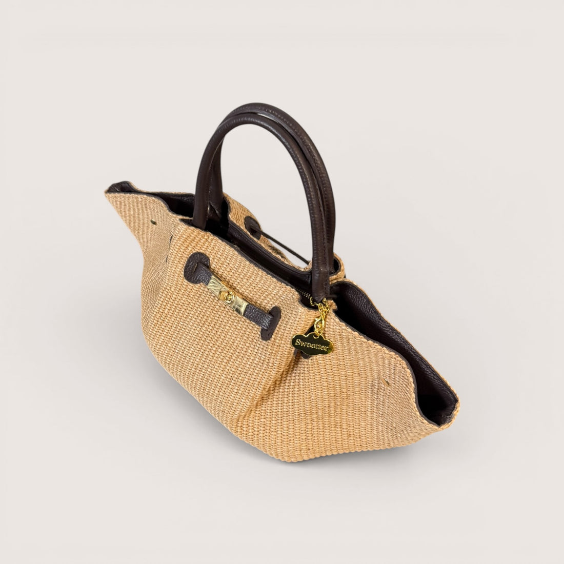 Bolso Cassandra Rafia choco