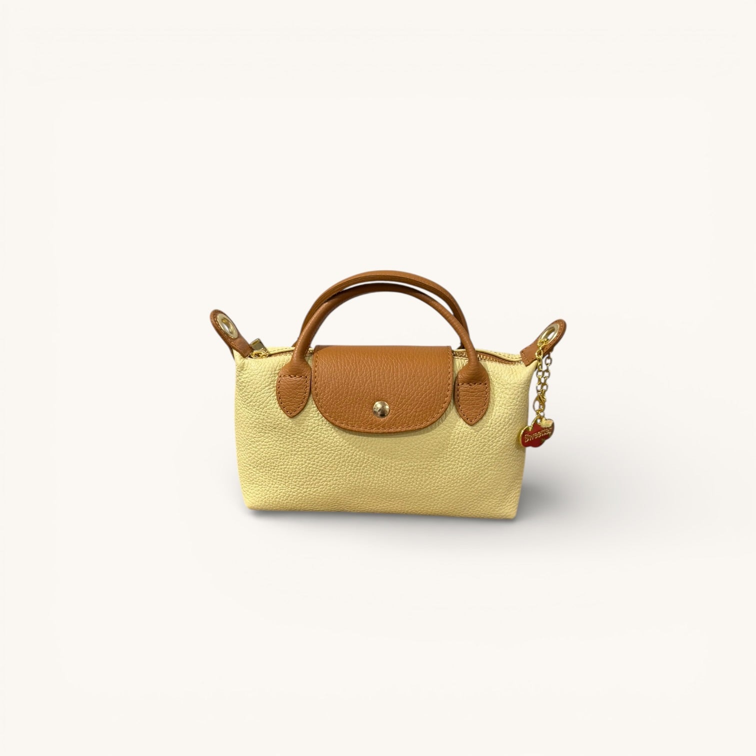 bolso mini piel mantequilla