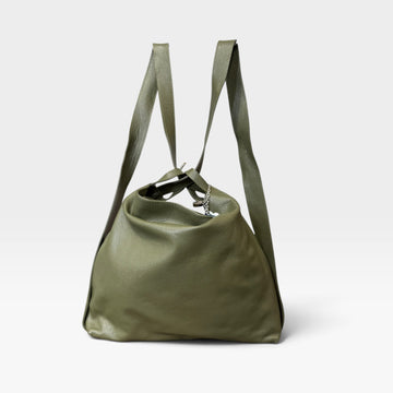 Bolso hobo/mochila piel grano