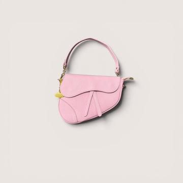 Bolso silla montar rosa