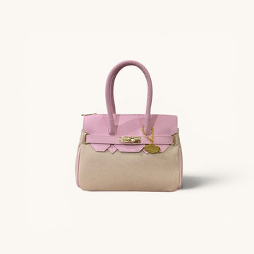 Mini handbag canvas rosa