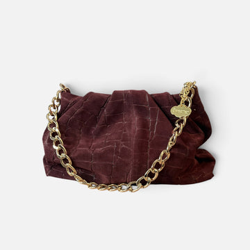 Elegance Pouch  burdeos  ante print