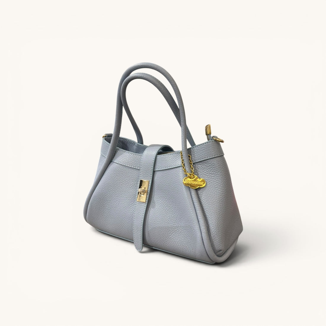 Bolso Góndola piel azul cielo