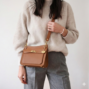 Bandolera Rocio camel