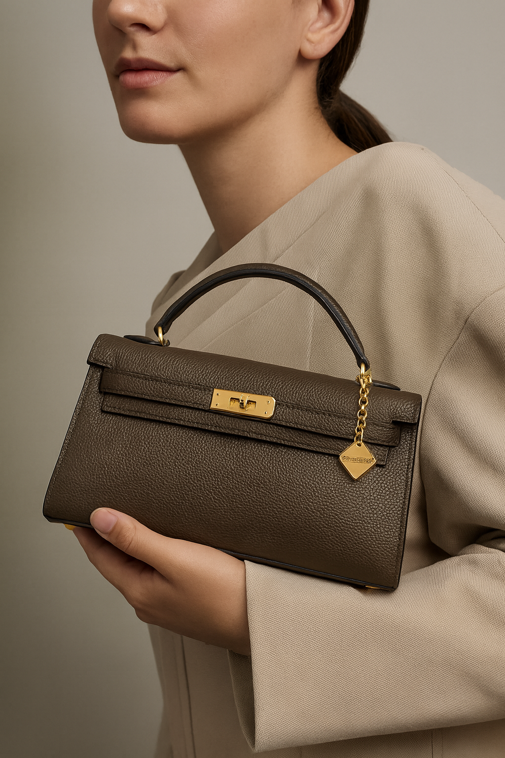 Bolso cartera Paris chocolate