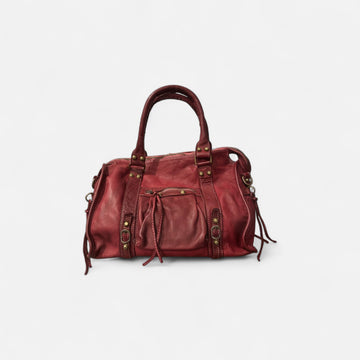 Bolso piel lavad. city town burdeos