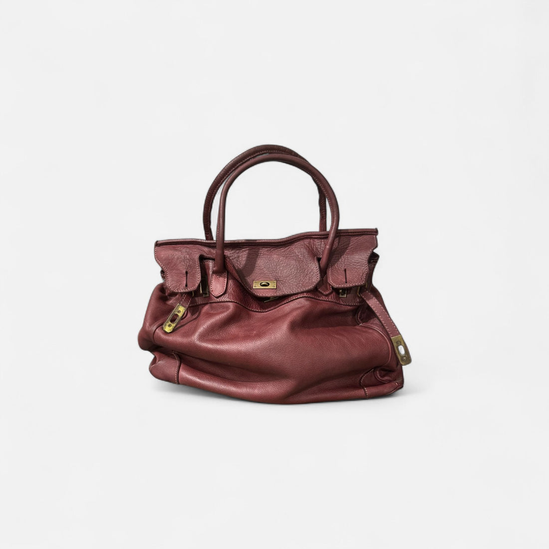 handbag   piel lavada morado