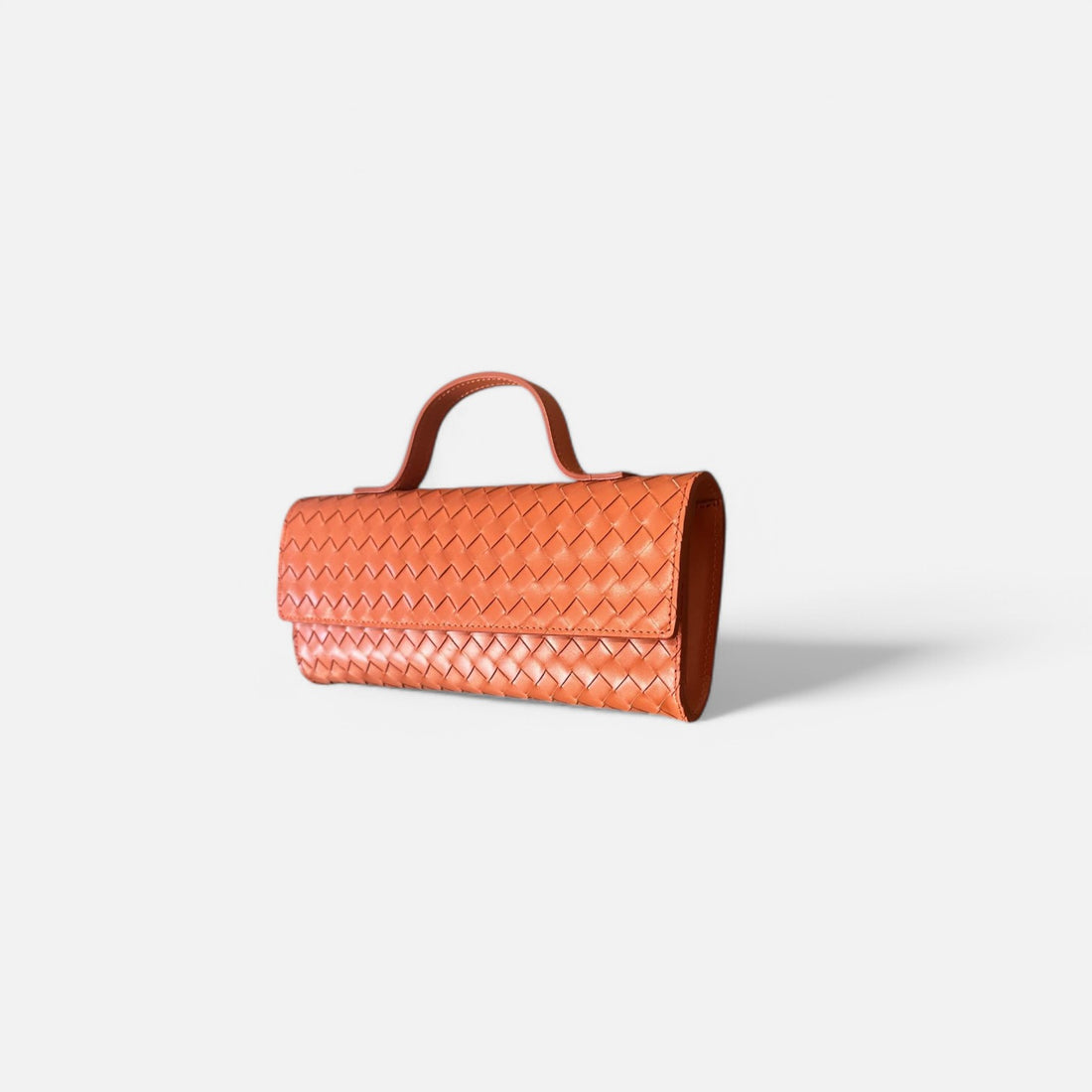 Cartera trenzada naranja