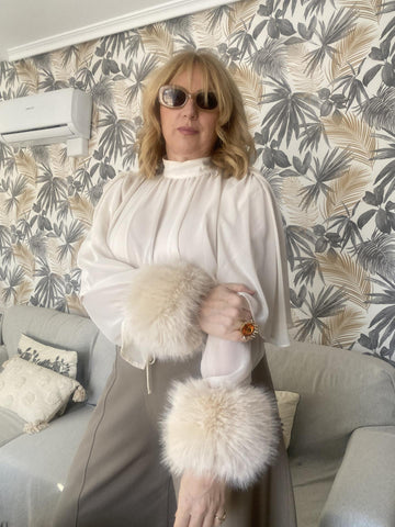 Puños  sintético beige