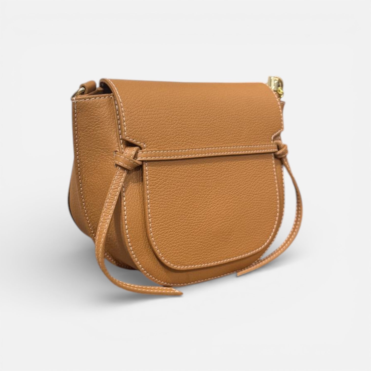 bandolera piel camel 