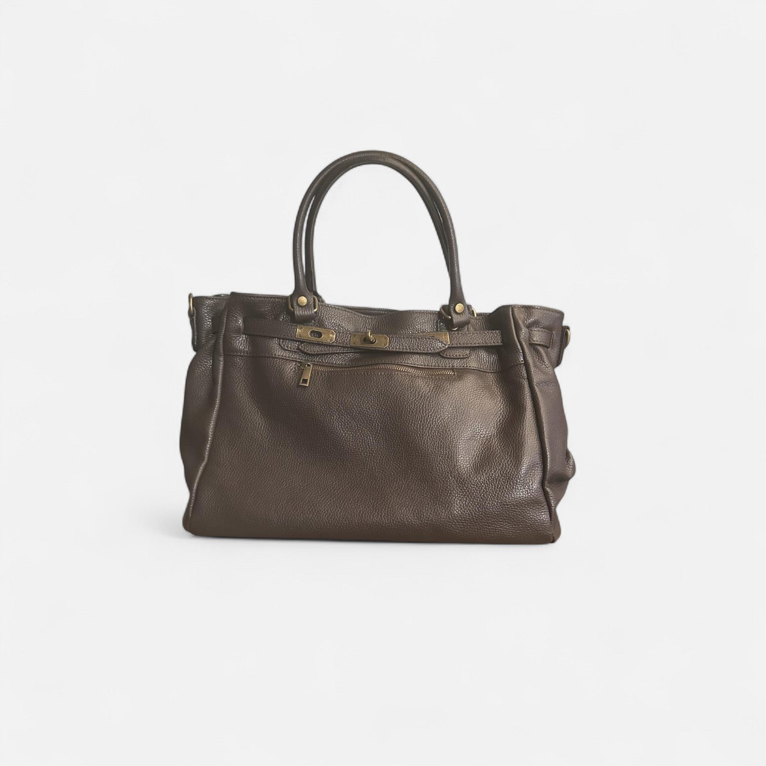 Handbag cremallera chocolate