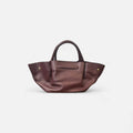Bolso Cassandra burdeos – Elegancia atemporal en piel de vacuno con herrajes dorados