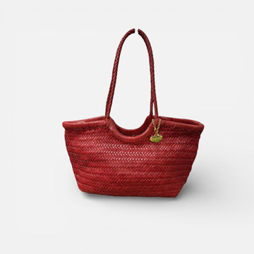 Trenzado  lux midi rojo