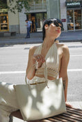 Tote Shopper piel beigge