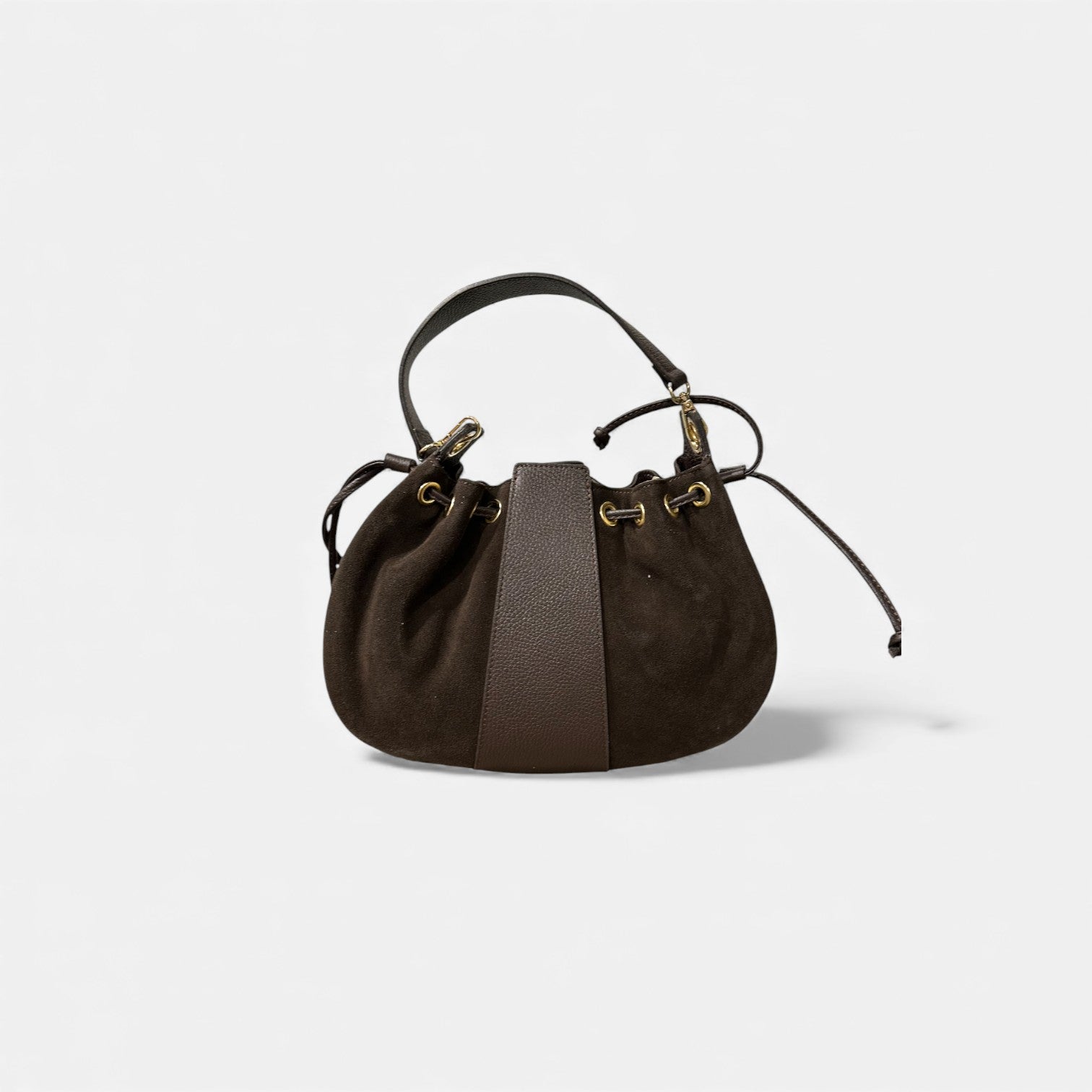 Bandolera media luna choco