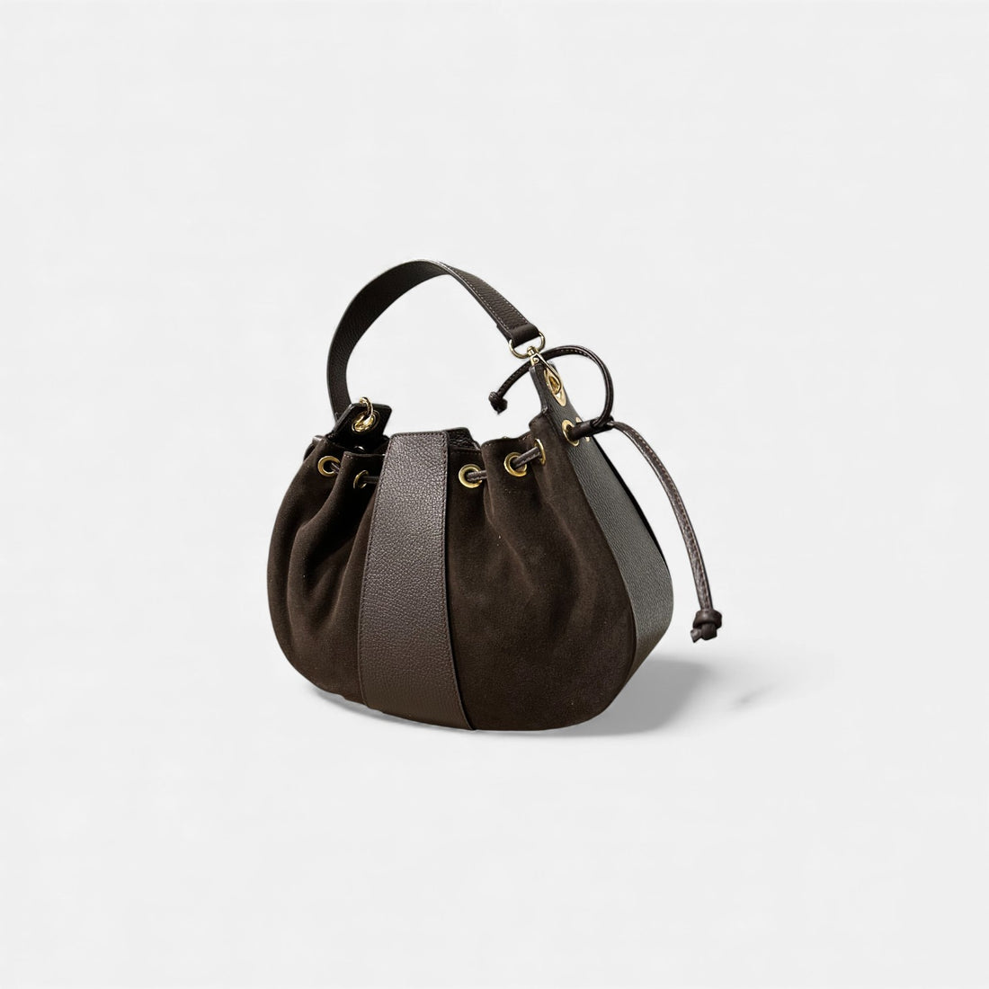 Bandolera media luna choco