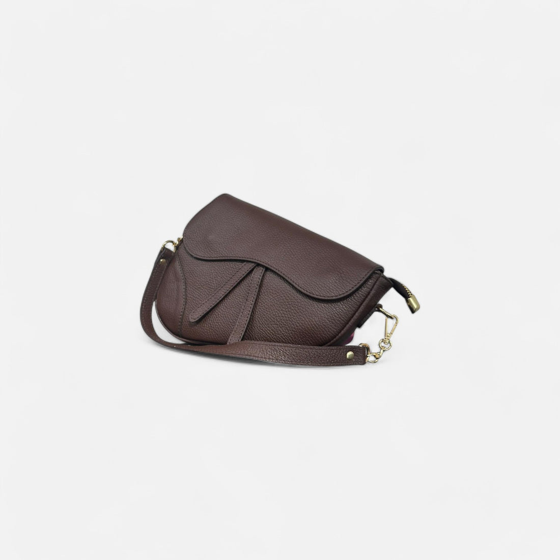 Bolso silla montar  chocolate