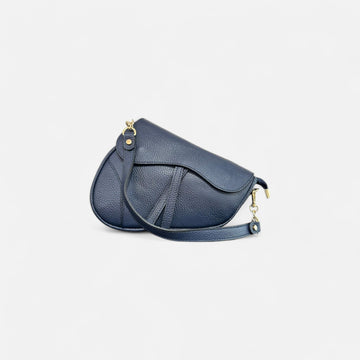 Bolso silla montar azul marino