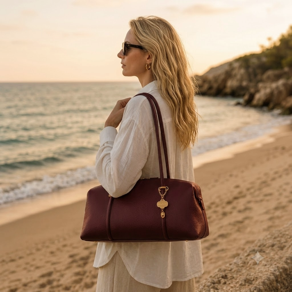 Bolso Allegra burdeos